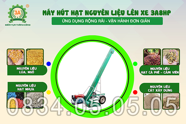 máy hút hạt nguyên liệu