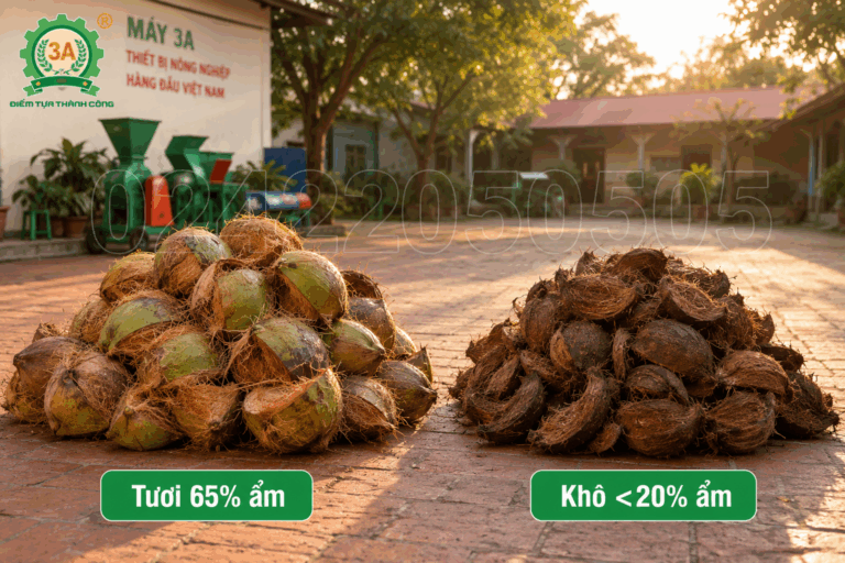 Vỏ Dừa Tươi Vs Vỏ Dừa Khô: Quy Trình Xử Lý Và Đầu Ra Khác Nhau Như Thế Nào?