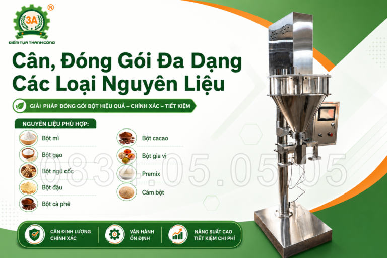 Cân và đóng gói đa dạng nguyên liệu