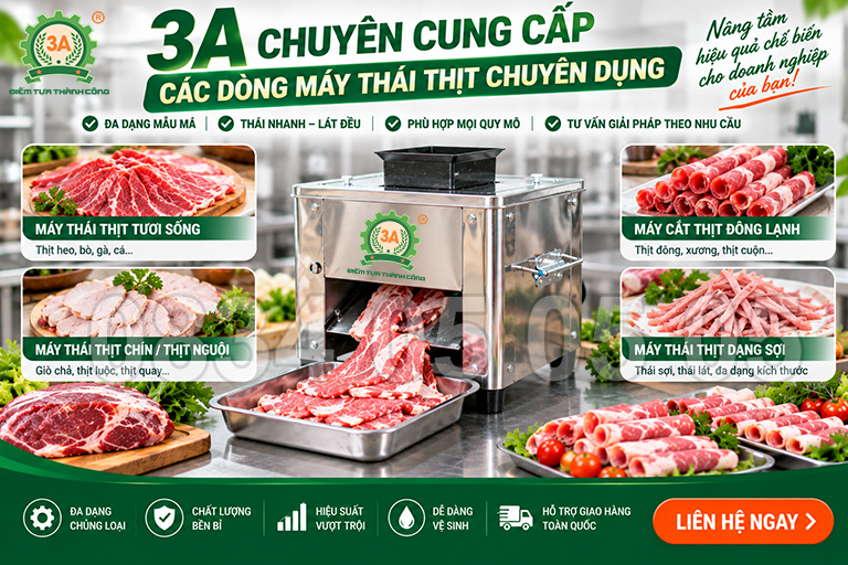 Máy Thái Thịt Giá Bao Nhiêu? Bảng Giá 2026