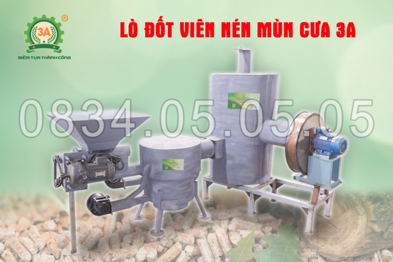 Lò đốt viên nén mùn cưa 3A cấp nhiệt cho máy sấy