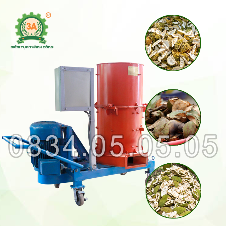 Máy Băm Vỏ Sầu Riêng Làm Phân Bón 3A
