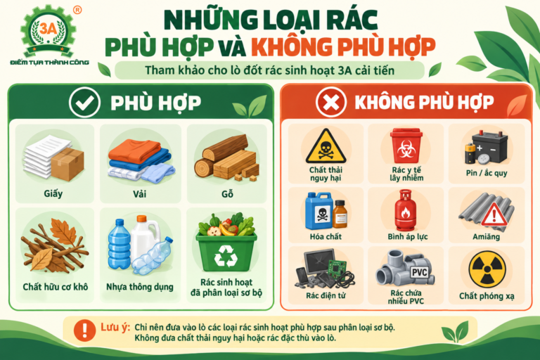 Những loại rác phù hợp