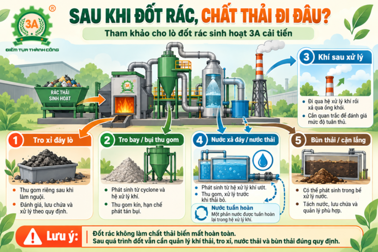 Sau khi đốt, rác thải đi đâu