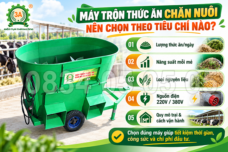Máy Trộn Thức Ăn Chăn Nuôi