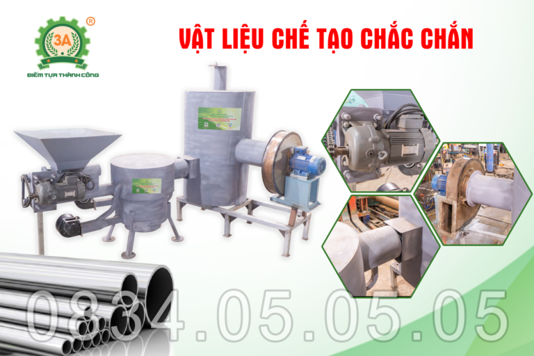 Vật liệu chế tạo lò đốt viên nén mùn cưa 3A